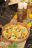 Lemon Wood Round Tray 14 inch