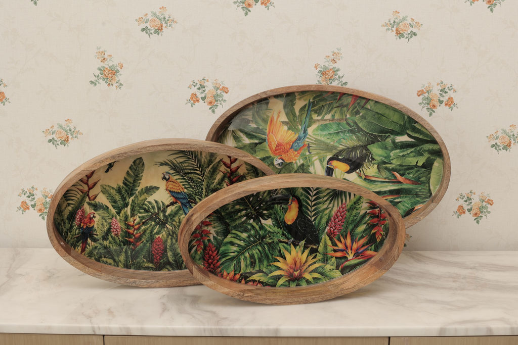 Set of 3 Oval Tray