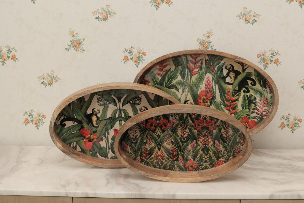 Set of 3 Oval Tray