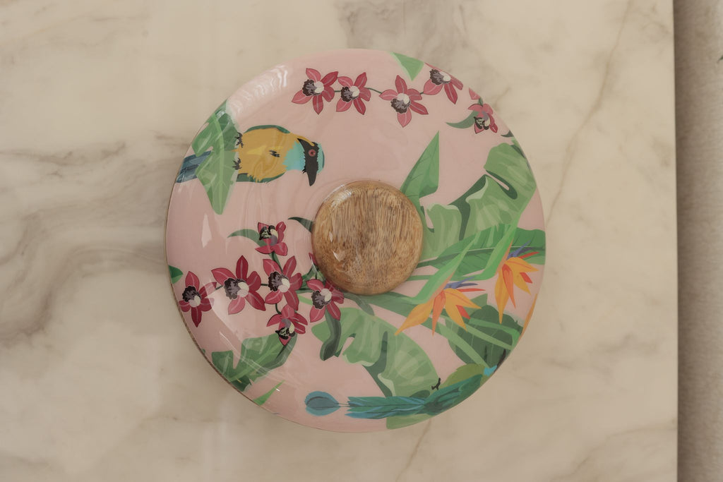 Wood Round Box with Lid