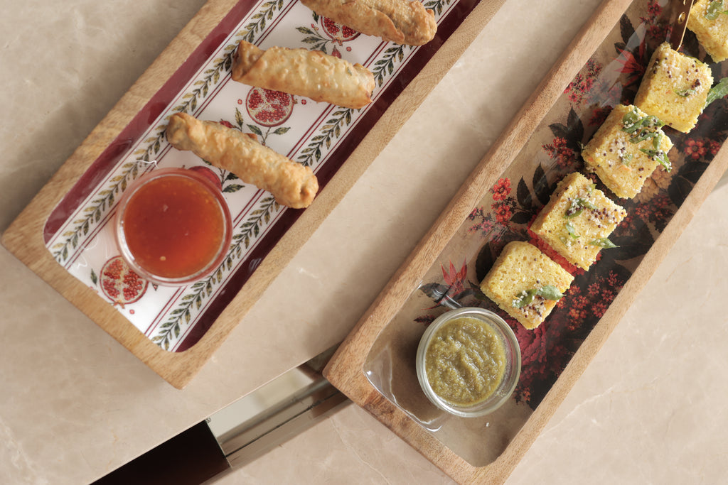 Rectangle Serving Platter with Tong