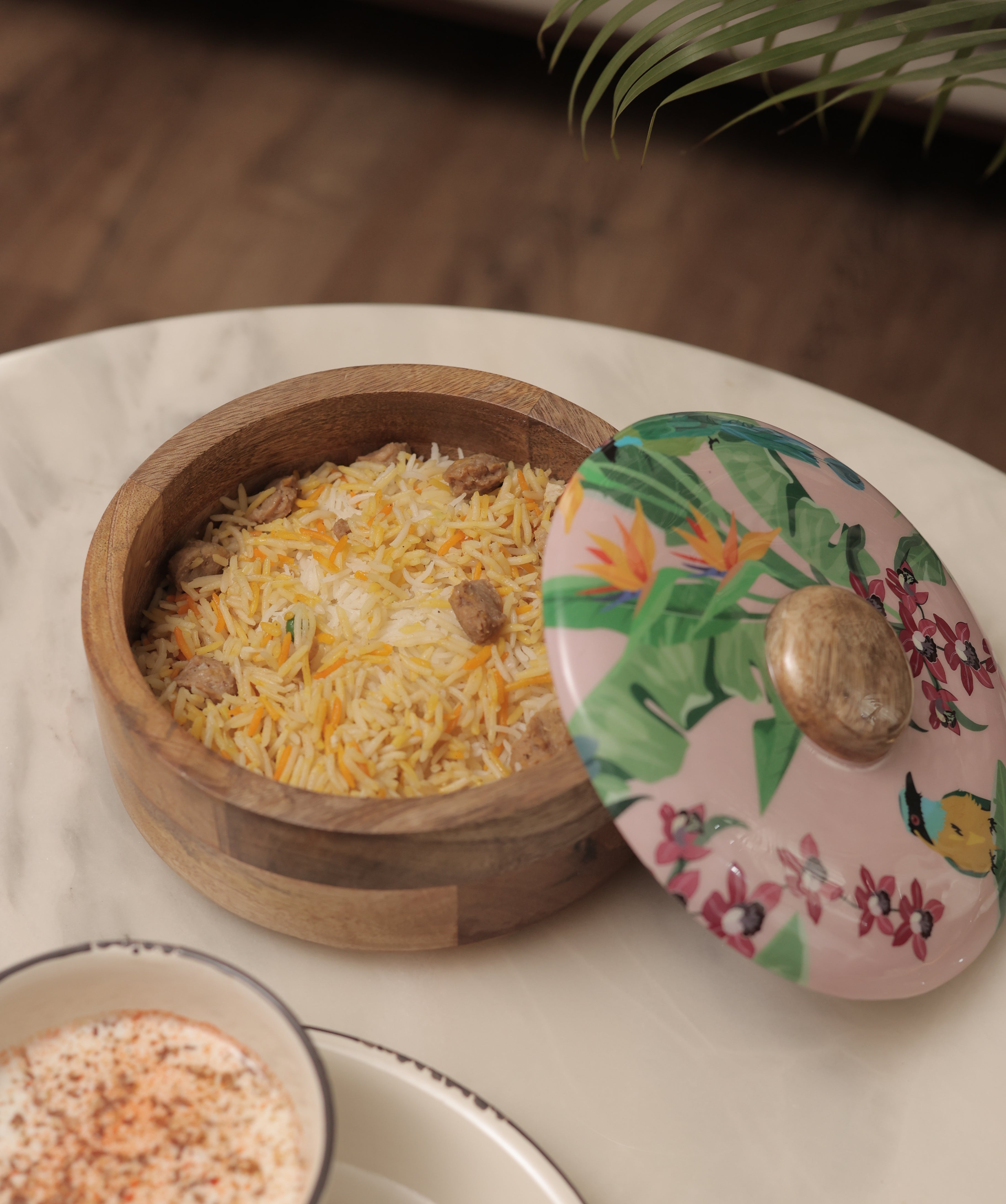 Jungle Frolic Round Wooden Box with Lid Secondary image