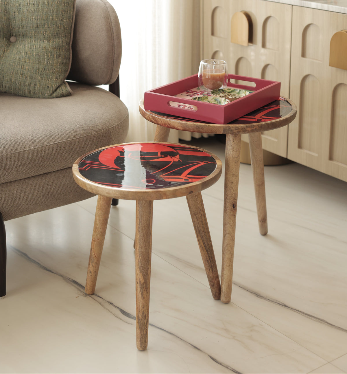 Foldable Butler Tray Table