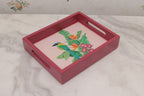 Set of 3 Wooden Rectangular Serving Trays