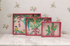 Set of 3 Wooden Rectangular Serving Trays
