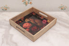 Set of 3 Wooden Rectangular Serving Trays