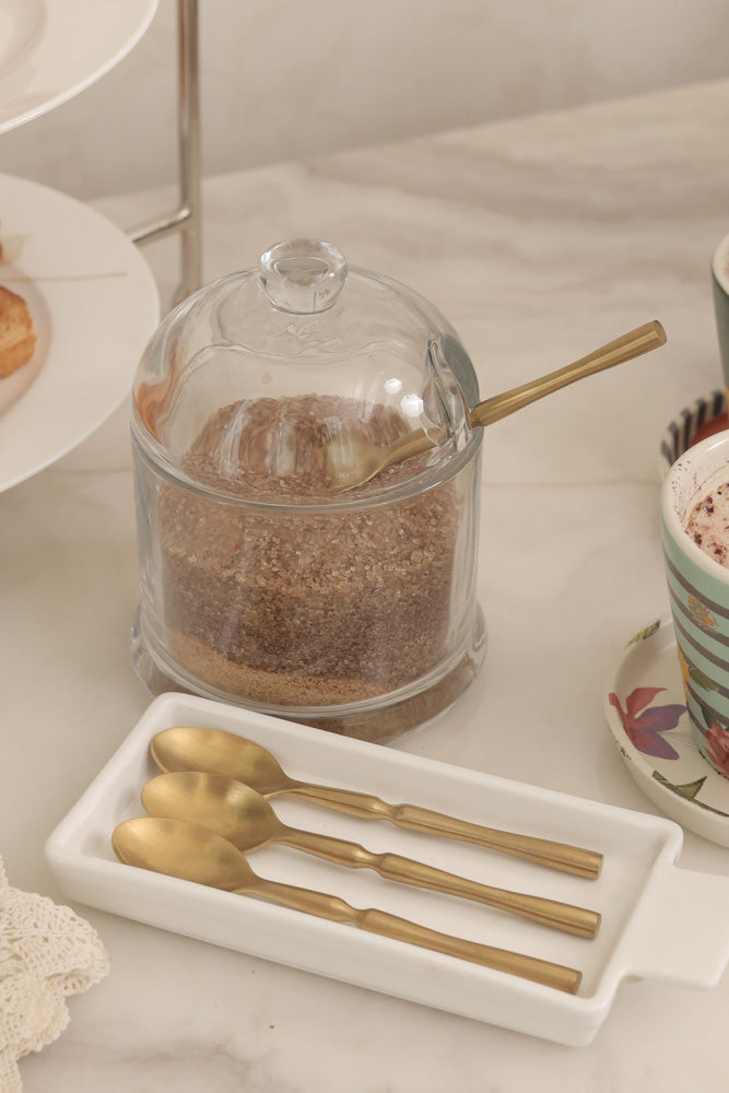 Brass Tea and Coffee Spoon Set | Set of 4
