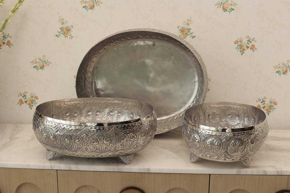 Silver Plated Oval Urli Main image