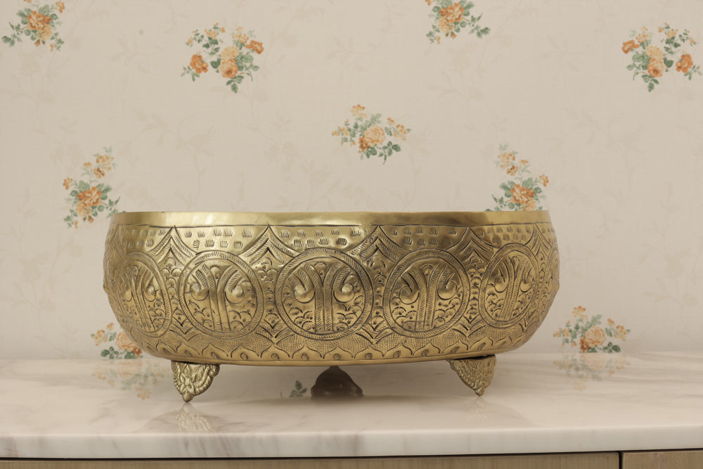 Gold Plated Oval Urli Secondary image