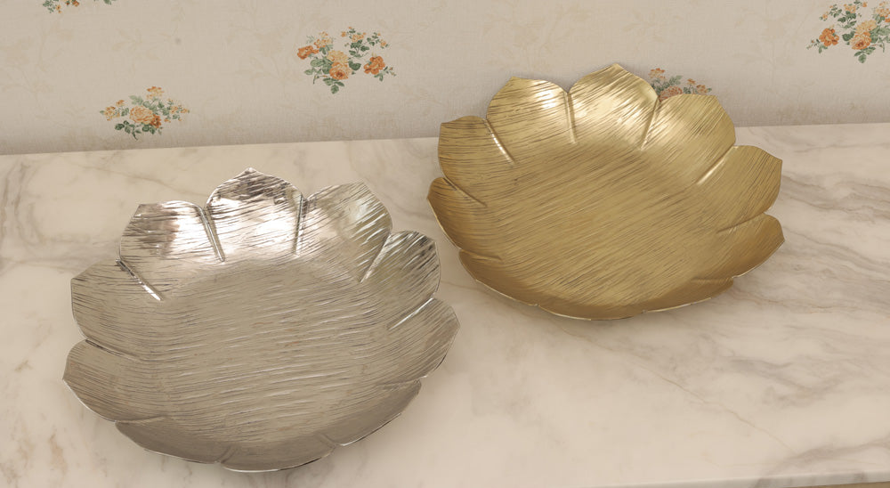Lotus Silver-Plated Platter