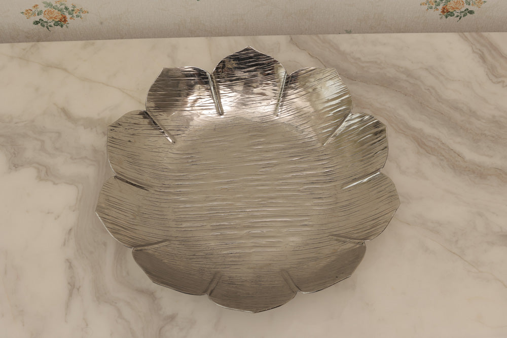 Lotus Silver-Plated Platter
