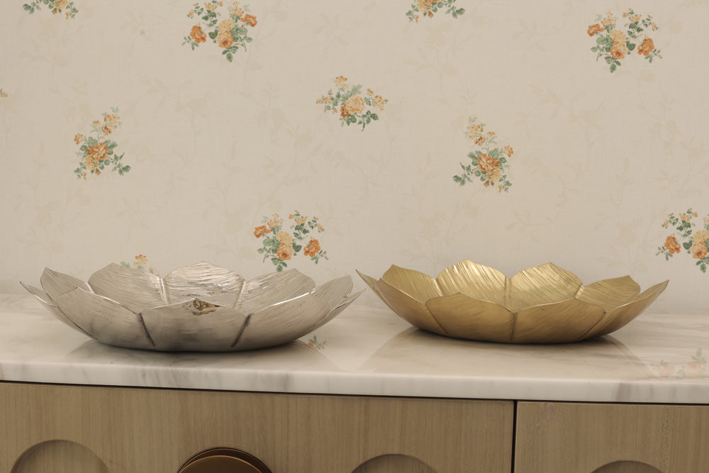 Lotus Silver-Plated Platter