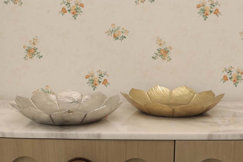 Lotus Gold-Plated Platter