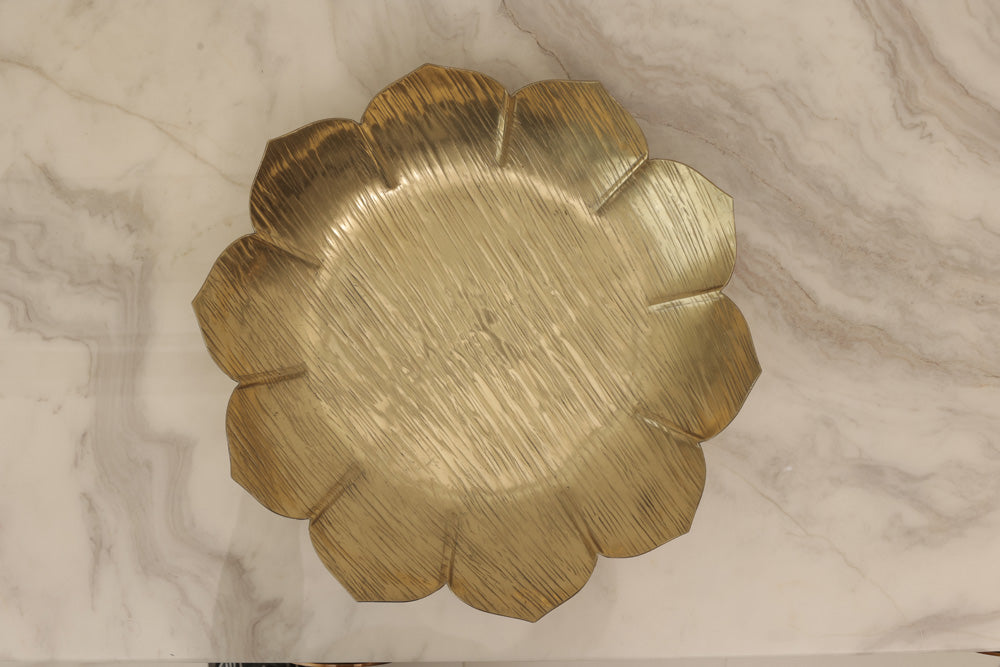 Lotus Gold-Plated Platter