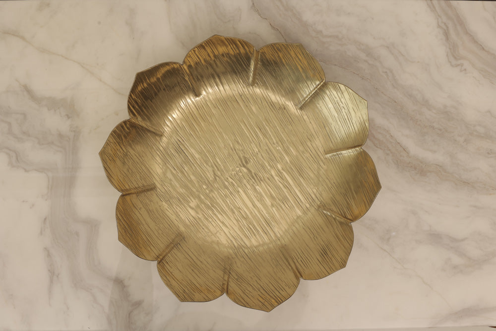 Lotus Gold-Plated Platter