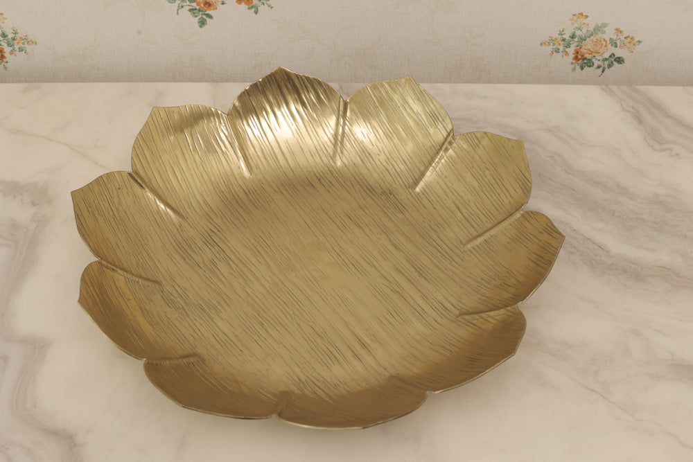 Lotus Gold-Plated Platter