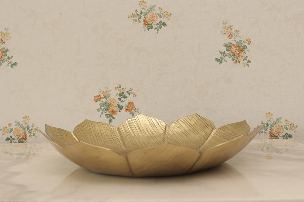 Lotus Gold-Plated Platter