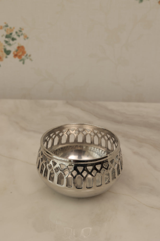 Silver Plated Votives, Set of 4