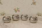 Silver Plated Votives, Set of 4