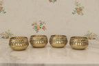 Gold Plated Votives, Set of 4