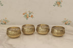Gold Plated Votives, Set of 4