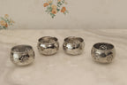 Silver Plated Floaters, Set of 4