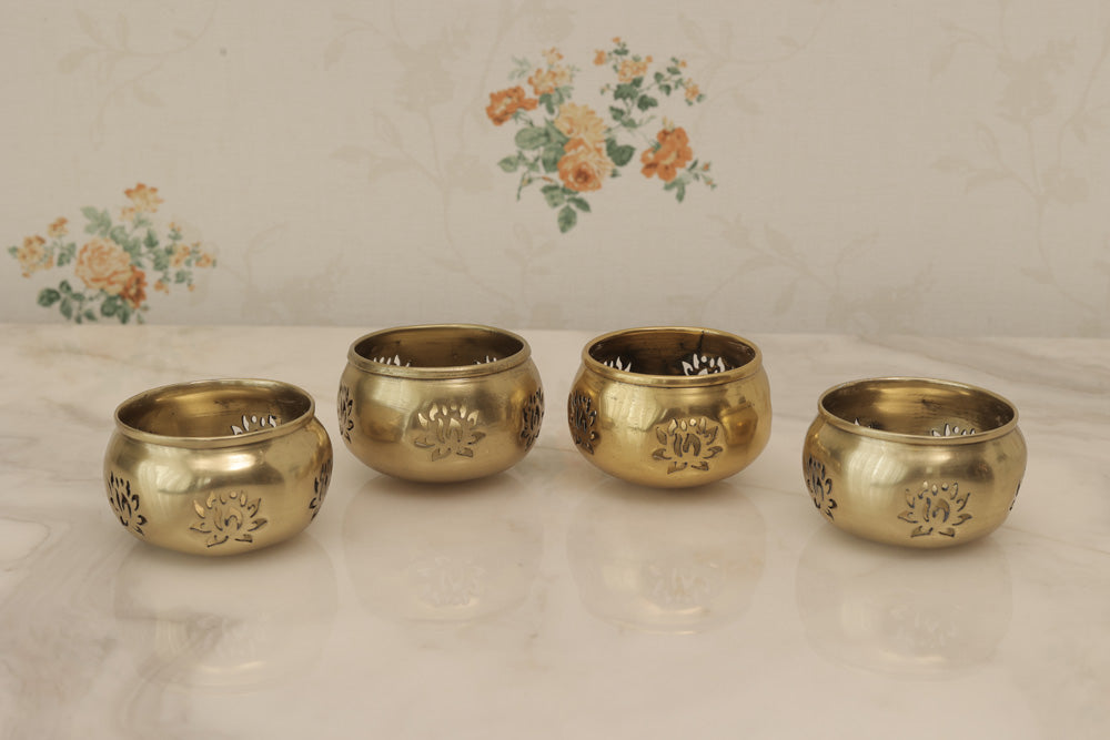 Gold Plated Floaters, Set of 4