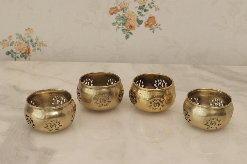 Gold Plated Floaters, Set of 4