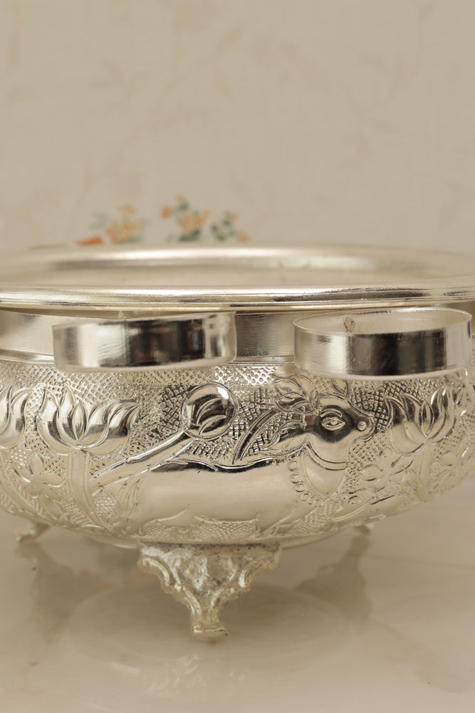 Pichwai Silver-Plated Urli