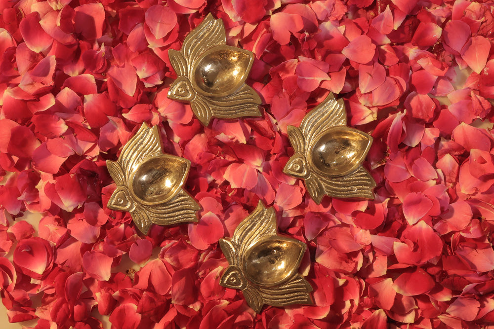 Brass Diya Gift Box (set of 4)