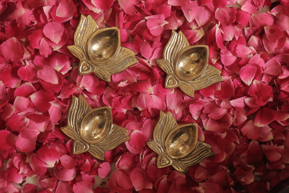 Brass Diya Gift Box (set of 4)