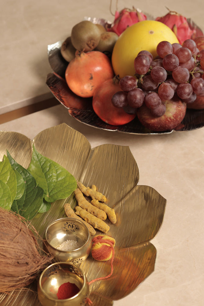 Lotus Silver-Plated Platter