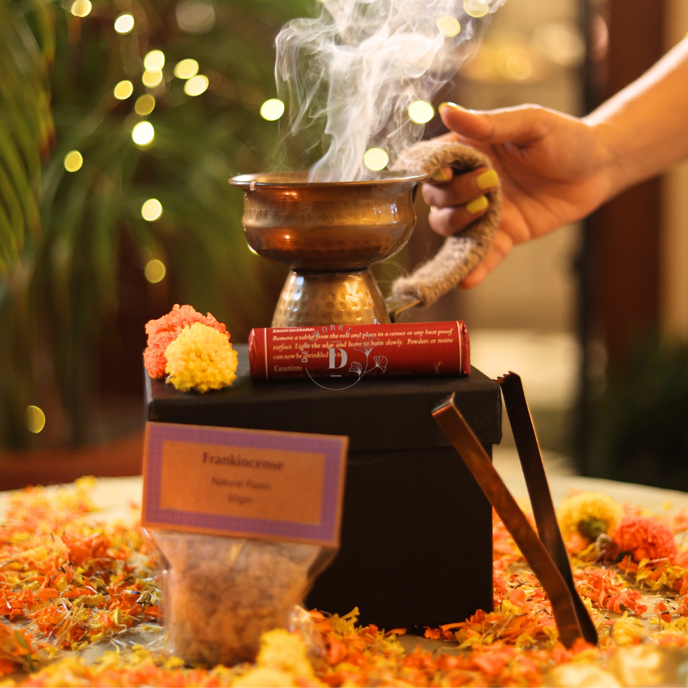Ganga Dhuna Loban Burner Gift Set
