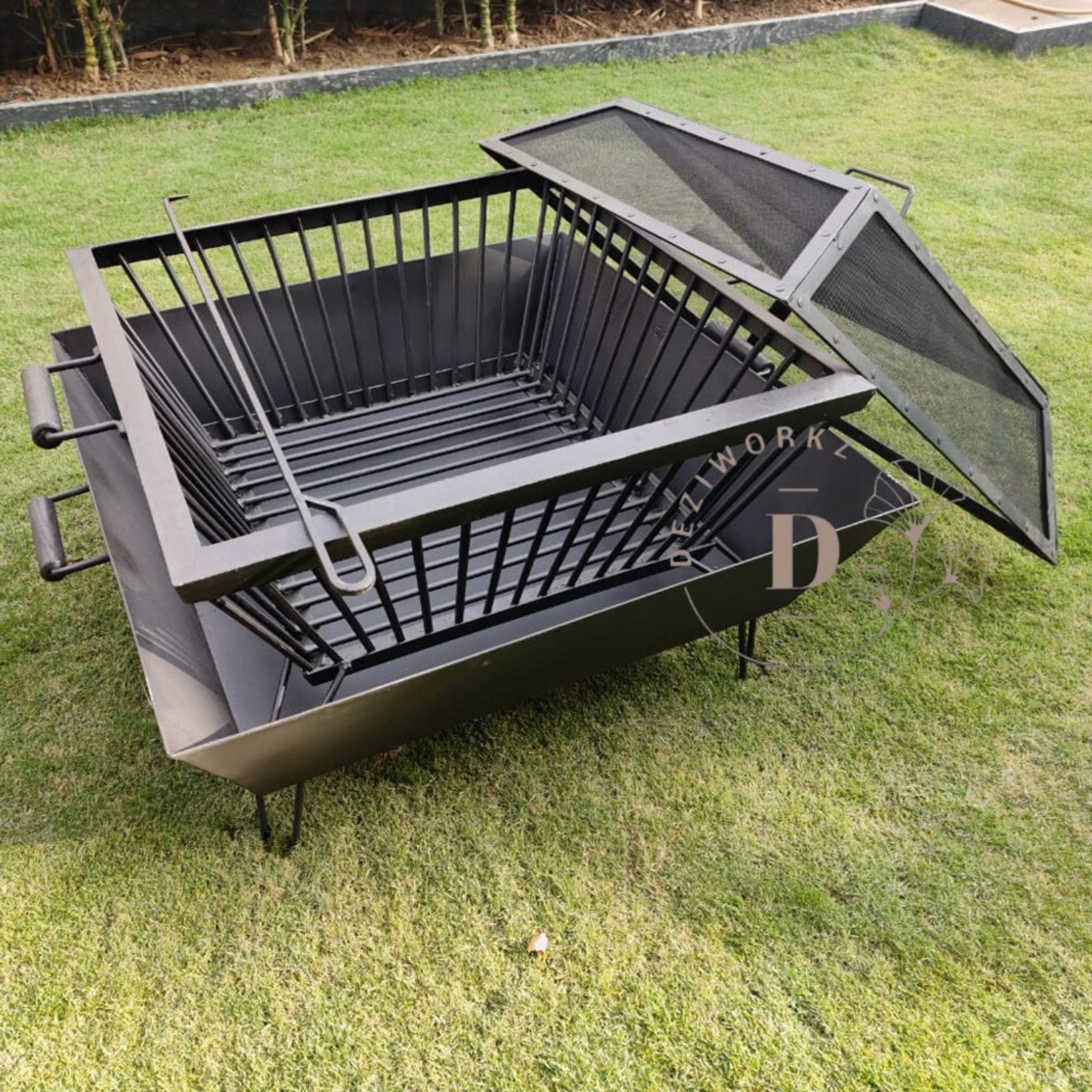 Firepit 37 Inch Outdoor With Mesh Guard Secondary image