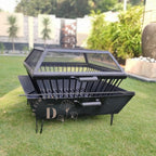 Firepit 37 Inch Outdoor With Mesh Guard