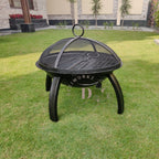 Firepit 24 Inch Outdoor With Mesh Guard - (Bonfire)