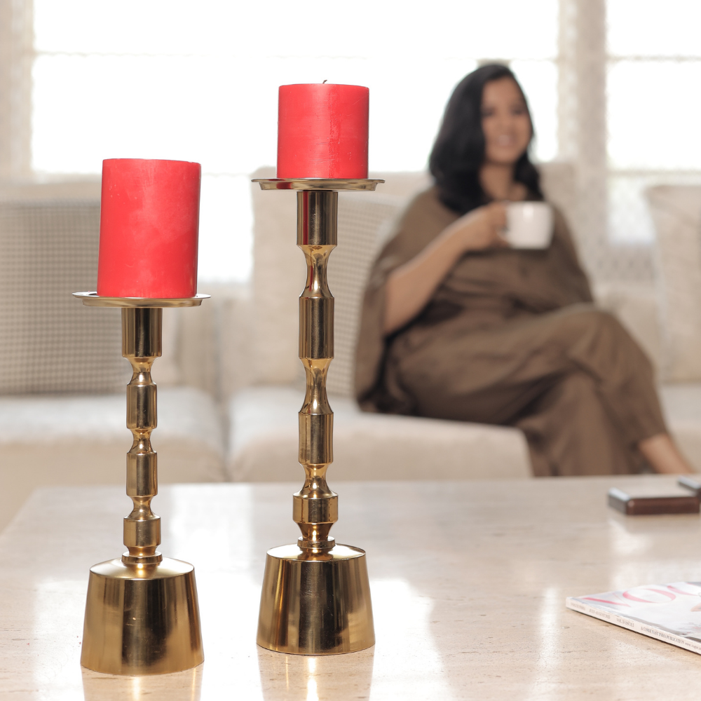 Auralis Candle Stand | Set of 2
