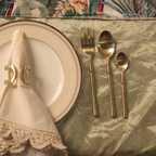 Brass Dinner Spoon and Fork Set | 6 Each