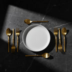 Brass Dinner Spoon and Fork Set | 6 Each