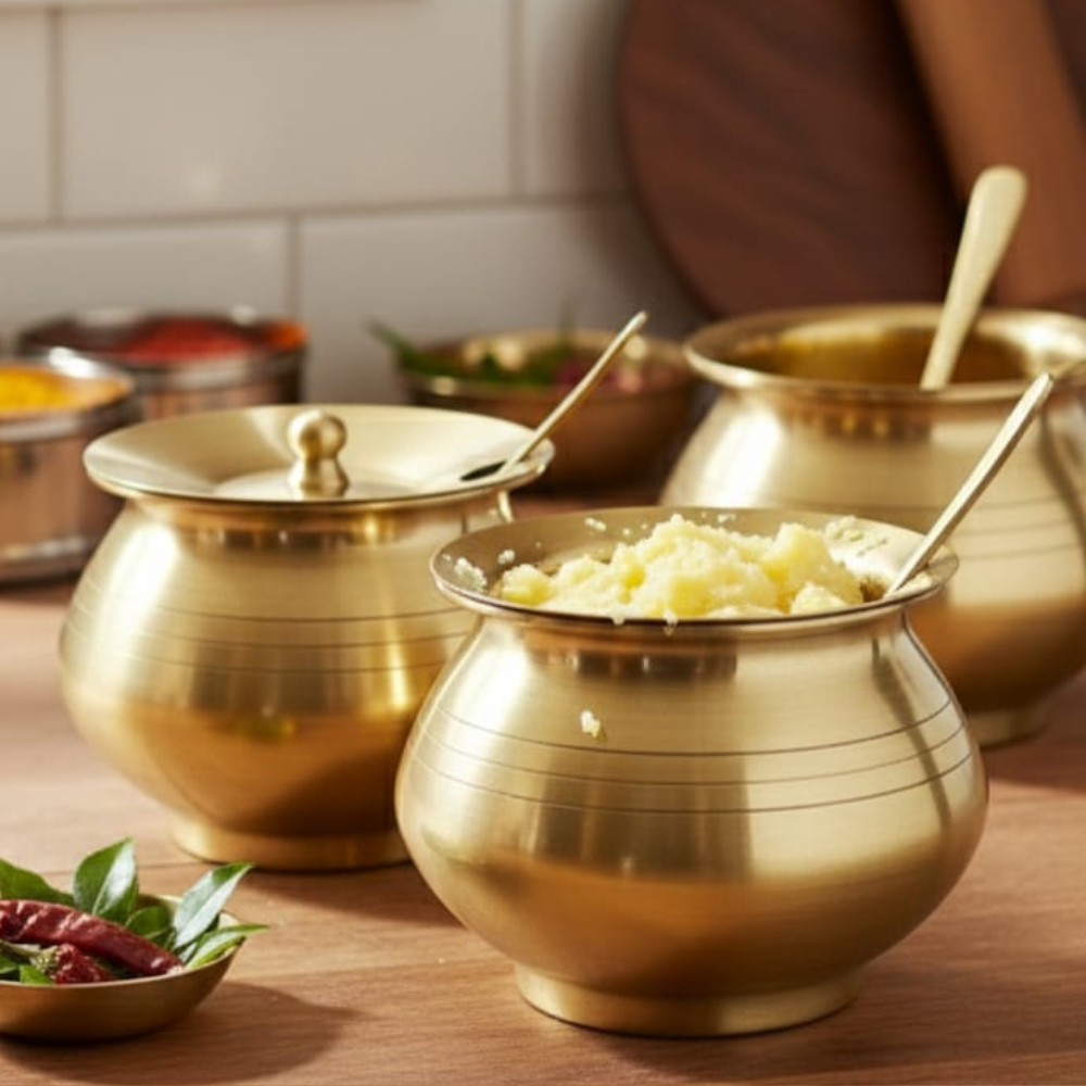 Brass Ghee Pot