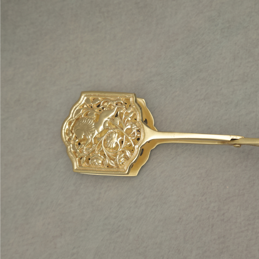 Brass Gold-Plated Tongs