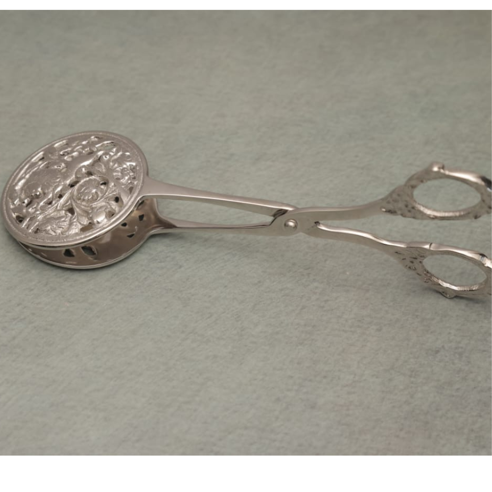 Brass Silver-Plated Tongs