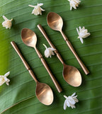 Brass Tea and Coffee Spoon Set | Set of 4