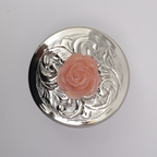 Emboss Jar with Rose Lid 5 inch