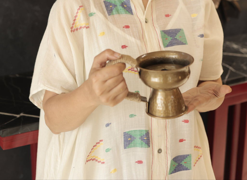 Ganga Brass Dhuna Burner Gift Set
