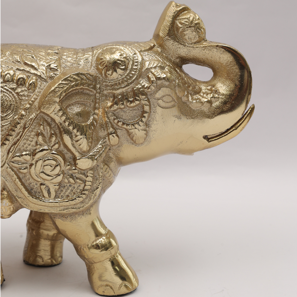 Good Luck Elephant Gold | Set of 2