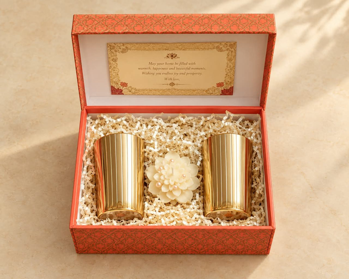 Kansa Glass Set (Line Glass) Main image