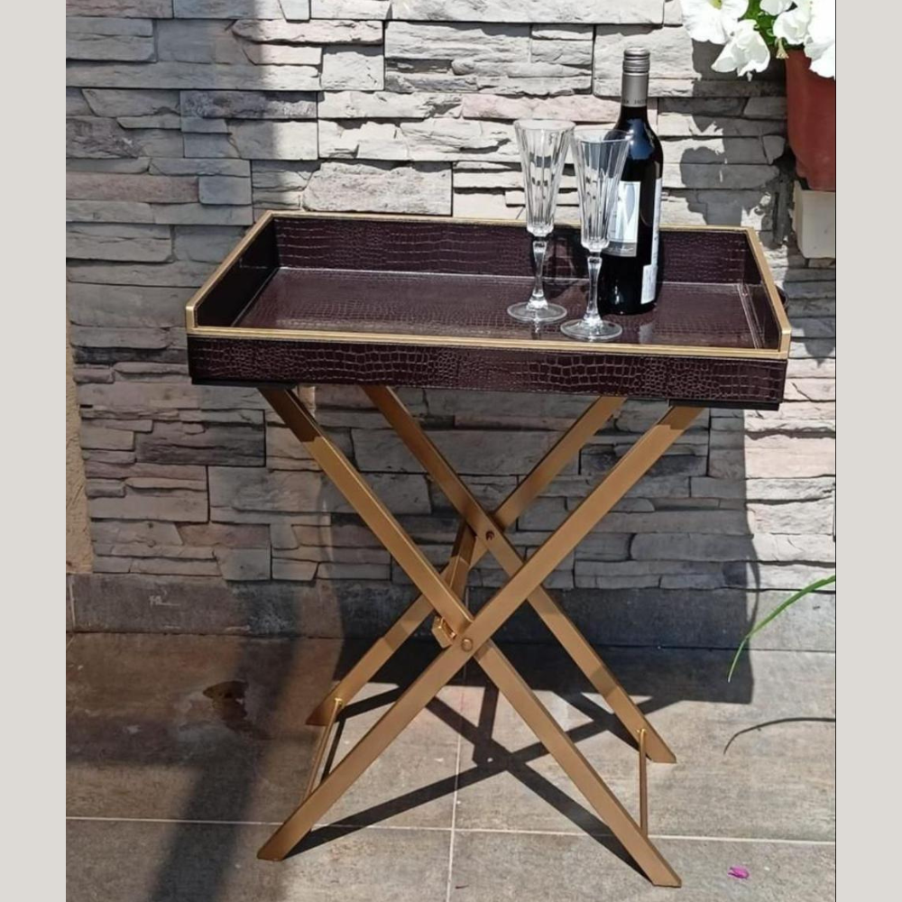 Leatherite Butler Tray Table Main image