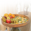 Lemon Wood Round Tray 18 inch
