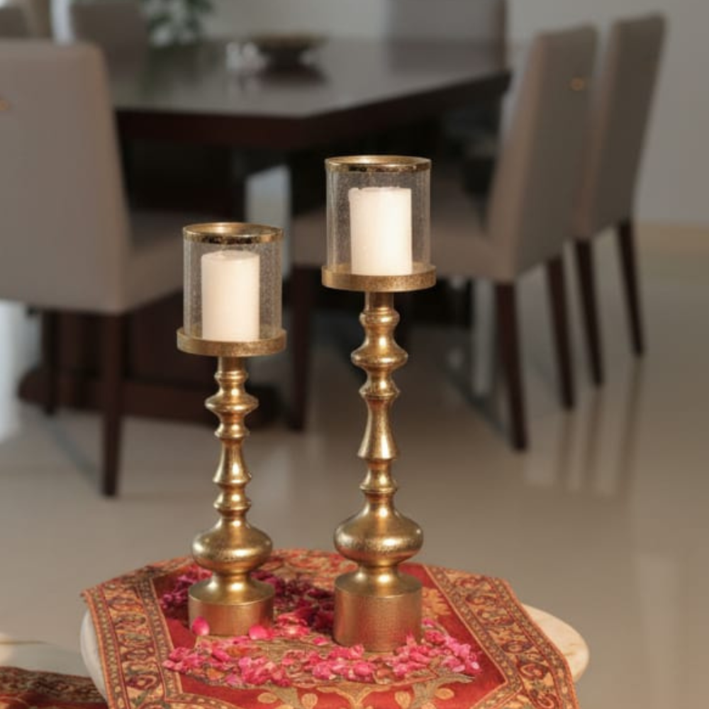 Lumeira Candle Stand | Set of 2